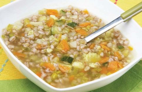 Vegetable barley soup (Krupnik)