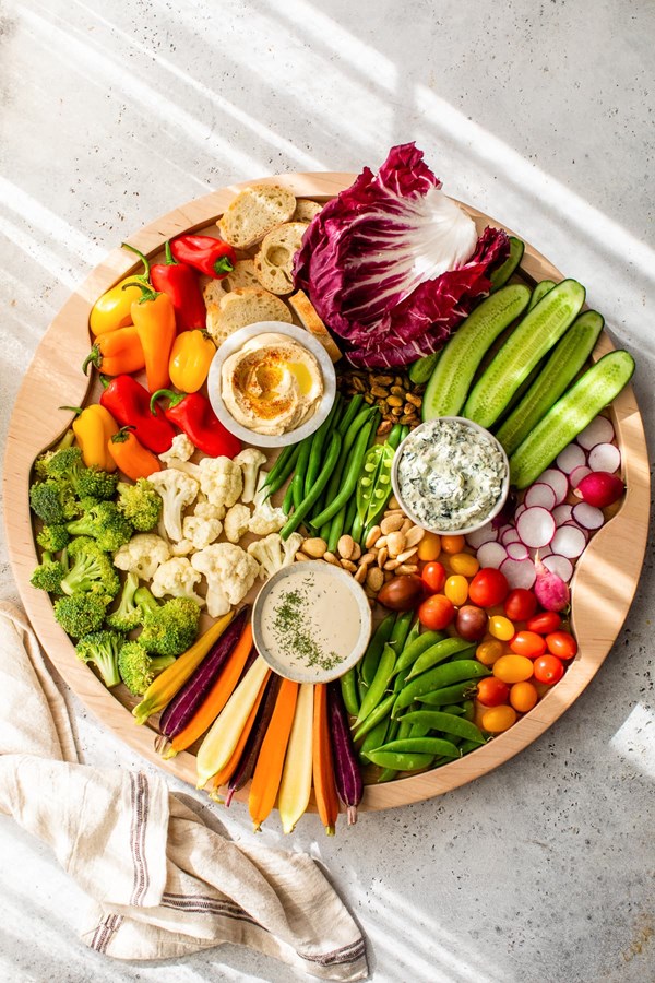 Vegetable charcuterie board