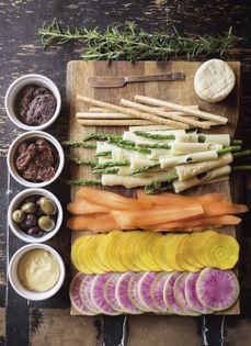 Vegetable charcuterie platter
