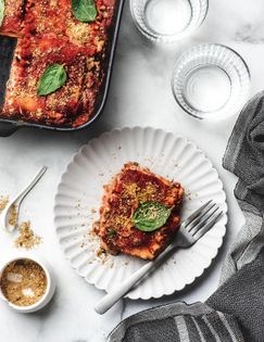 Vegetable lasagna & tofu ricotta with house marinara