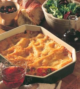 Vegetable lasagne