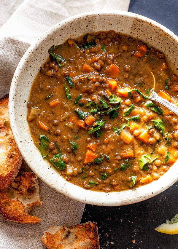 Vegetable lentil soup