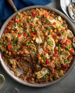 Vegetable paella