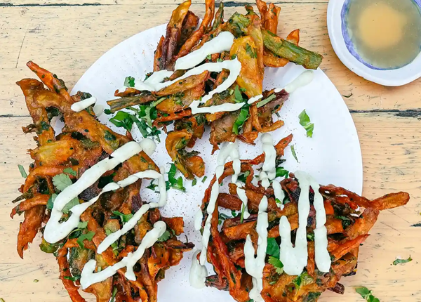 Vegetable peel pakoras