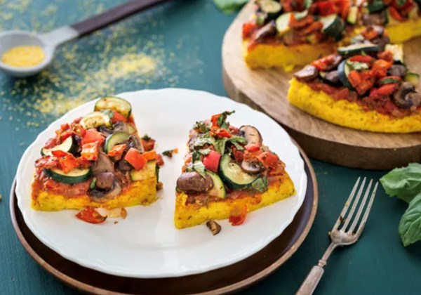 Vegetable polenta bake