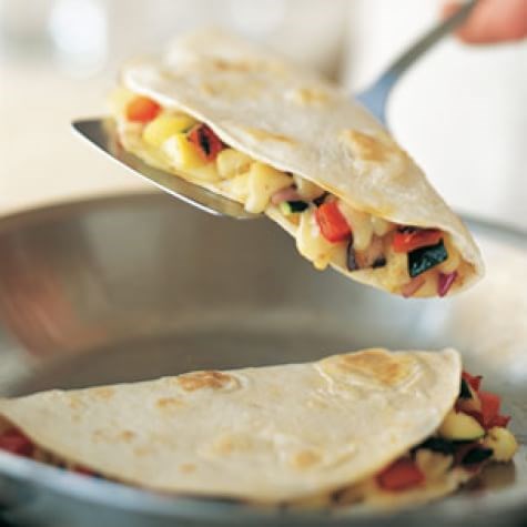 Vegetable quesadillas