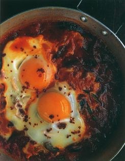 Vegetable ragout with eggs (Menemen)