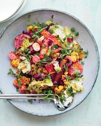 Vegetable rainbow salad