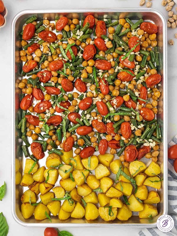 Vegetable sheet pan dinner