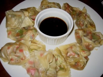 Vegetable shrimp dumplings