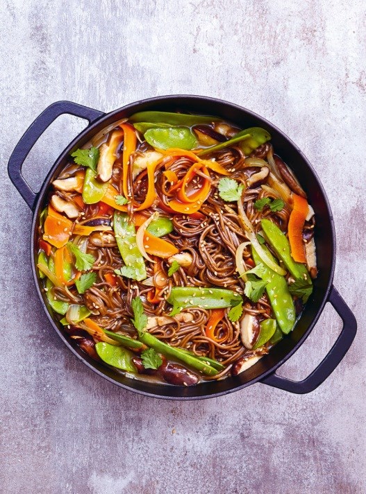 Vegetable soba noodles