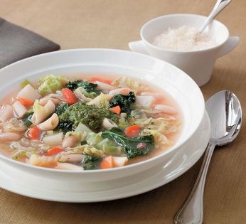 Vegetable soup with pasta (Minestrone con pasta)