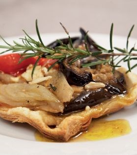 Vegetable tart Tatin