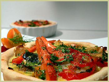 Vegetable tartlets