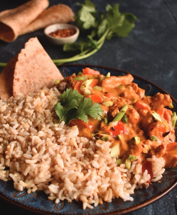 Vegetable tikka masala curry 