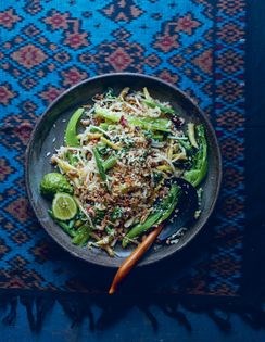 Vegetable urap with fresh spiced coconut