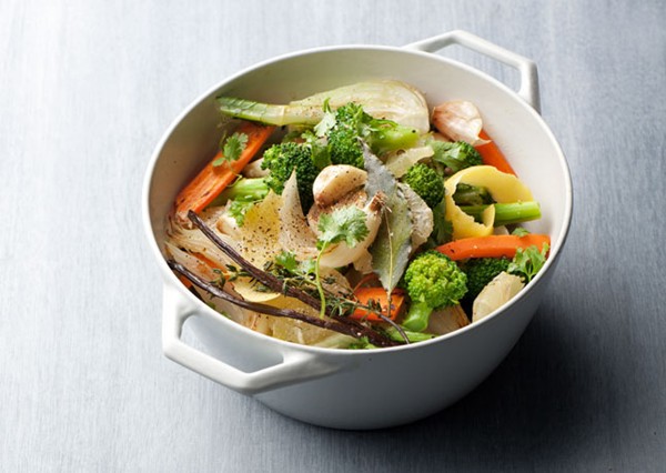 Vegetables à la barigoule with vanilla