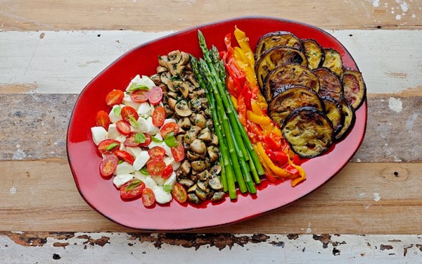 Vegetarian antipasto platter