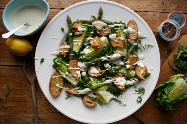 Vegetarian Caesar salad
