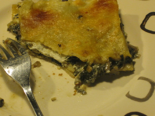 Vegetarian Greek lasagna