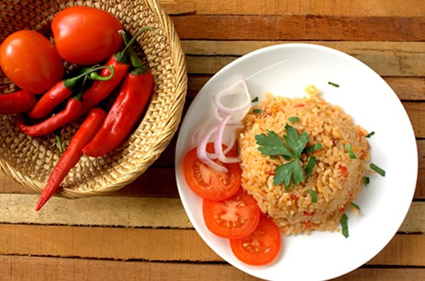 Vegetarian jollof rice