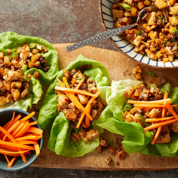 Vegetarian lettuce wraps