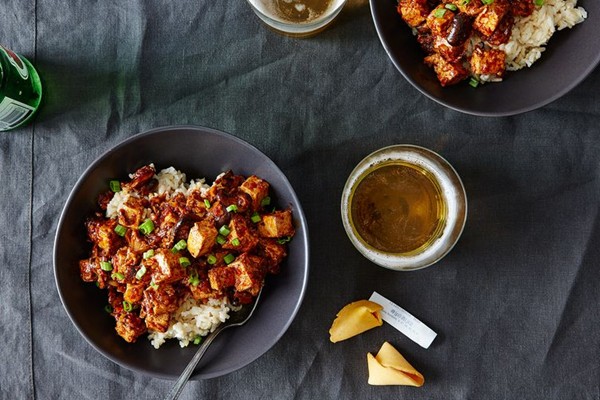 Vegetarian mapo tofu