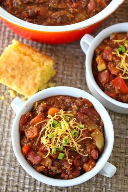 Vegetarian quinoa chili