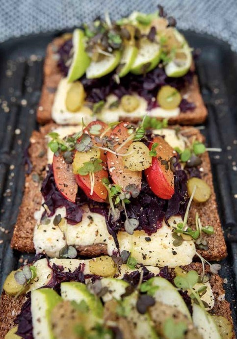 Vegetarian smorrebrød