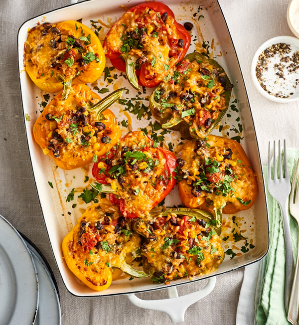 Vegetarian stuffed peppers