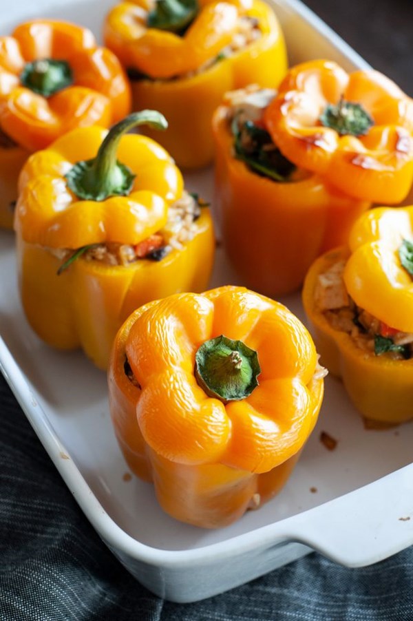 Vegetarian stuffed peppers