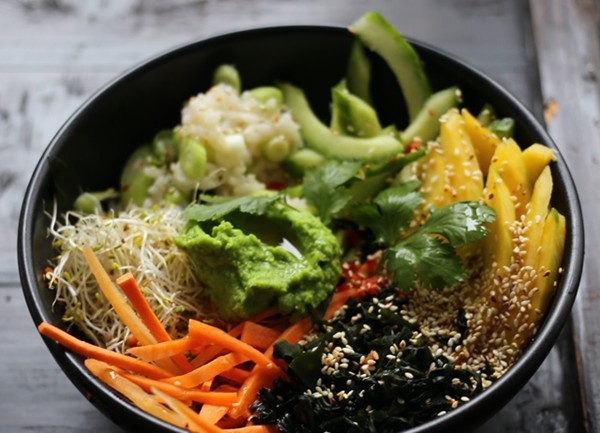 Vegetarian sushi bowl