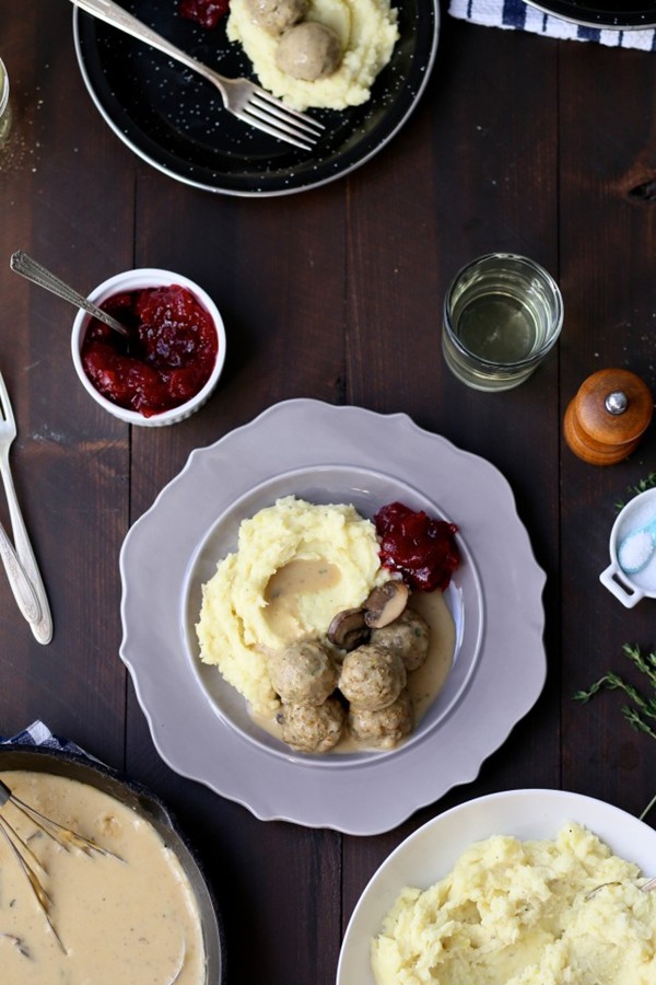 Vegetarian Swedish meatballs