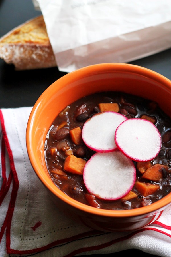 Vegetarian sweet potato chili