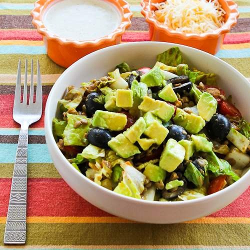 Vegetarian taco salad