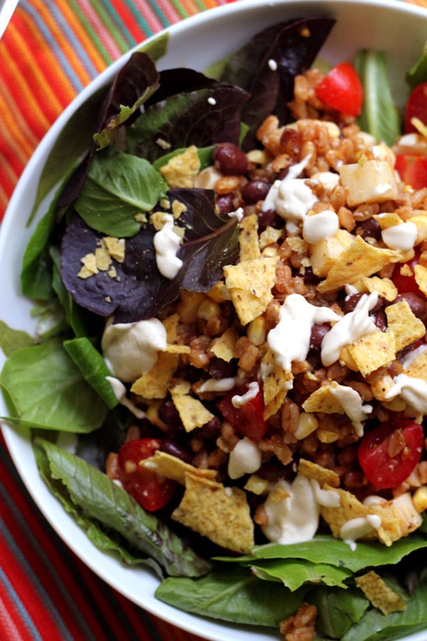 Vegetarian taco salad