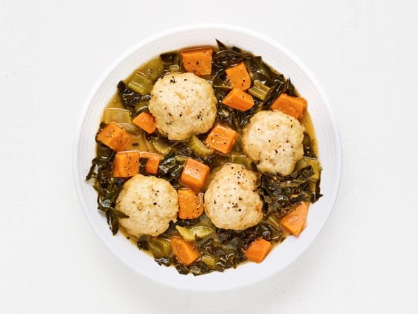 Veggie and dumpling stew 