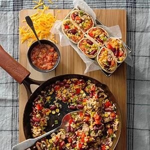 Veggie brown rice wraps