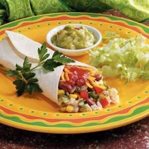 Veggie brown rice wraps