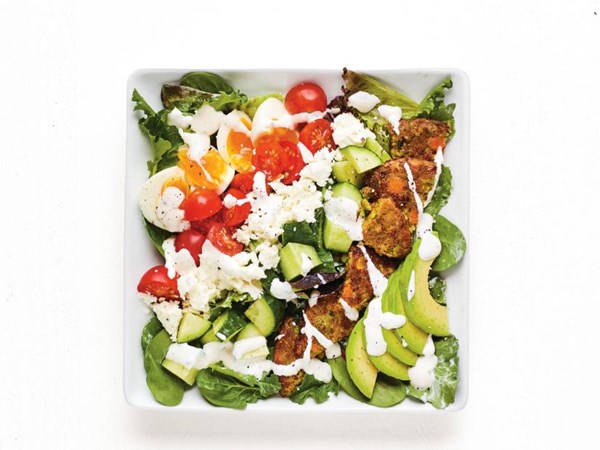 Veggie burger Cobb salad