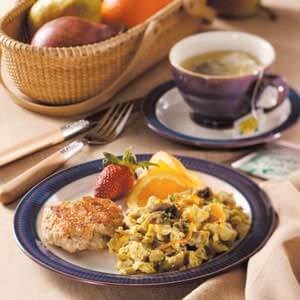 Veggie egg scramble