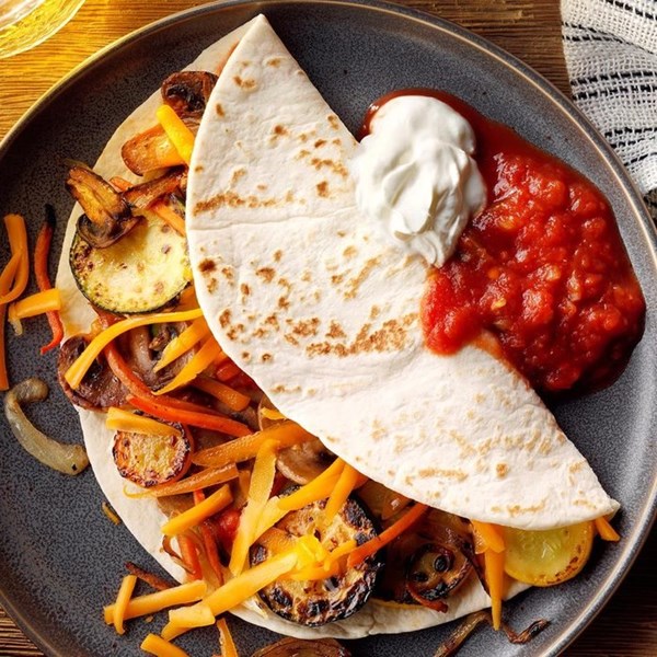 Veggie fajitas