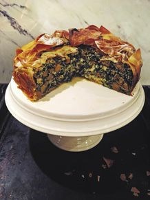 Veggie filo pie