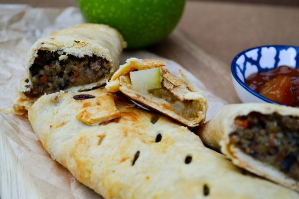 Veggie haggis & apple Bedfordshire clangers