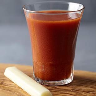 Veggie juice & cheese stick