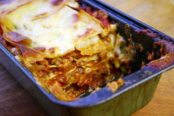 Veggie mince lasagne