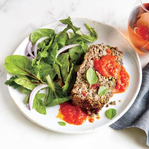 Veggie-packed meat loaf