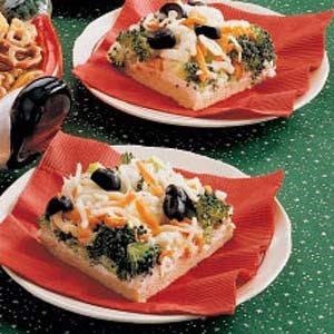 Veggie party pizza