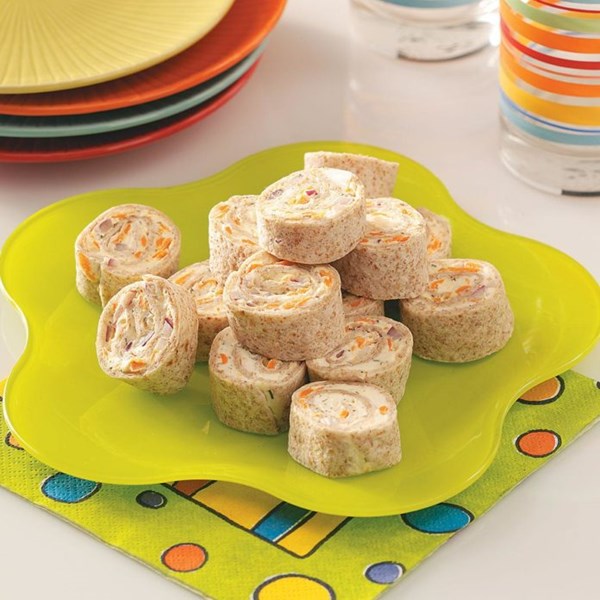 Veggie pinwheel appetizers
