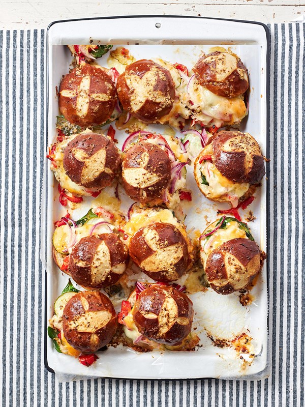 Veggie reuben pan-wiches